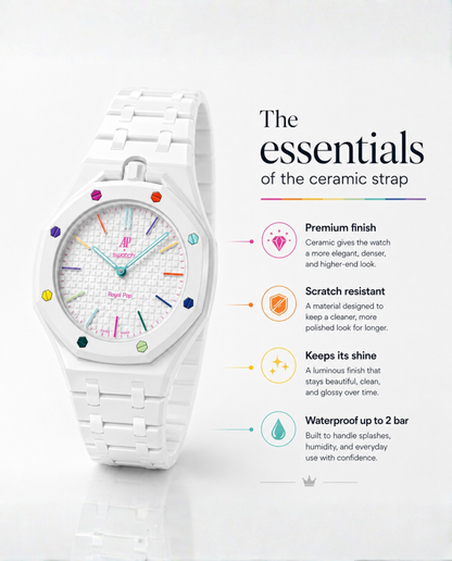 Royal Pop Ceramic Bracelet - HUIT BLANC