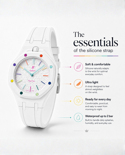 Royal Pop Silicone Bracelet - HUIT BLANC